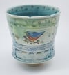 Porcelain Songbird Tea Tumbler