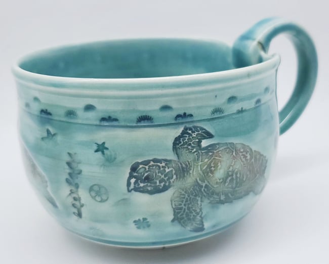 Swimming Sea Turtle Mug