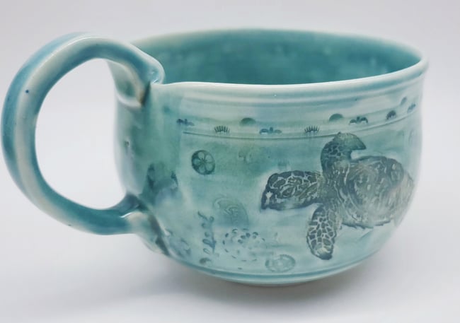 Swimming Sea Turtle Mug