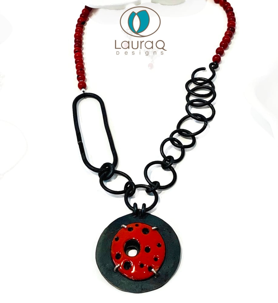 Red Craters Necklace 