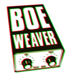 Image of Boe Weaver "Fuzz Pedal" Sticker pack