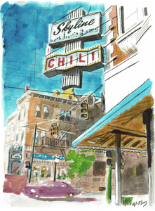 Image of Skyline Chili Print