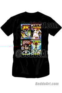 Image 2 of Four Queens Comic Book  Covers T-shirt