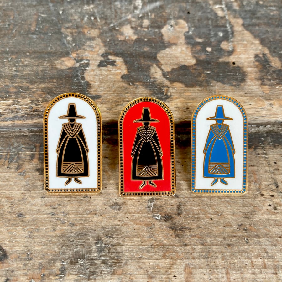 Image of Welsh Lady Pin Badges