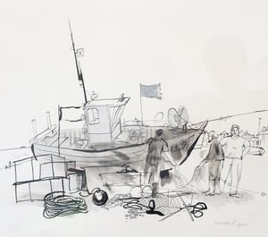 Image of Aldeburgh fishing boat 1992