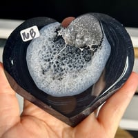 Image 2 of Black Agate Heart (16B)