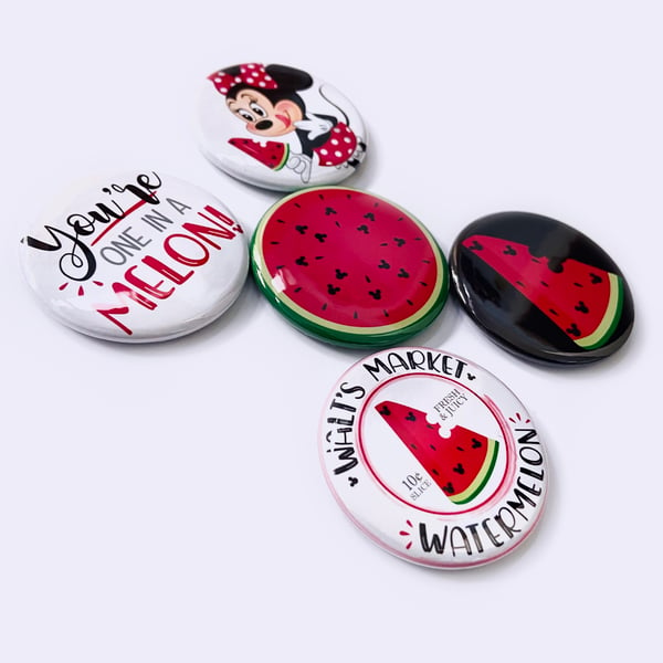 Image of 1.5" Watermelon Magnet OR Pin