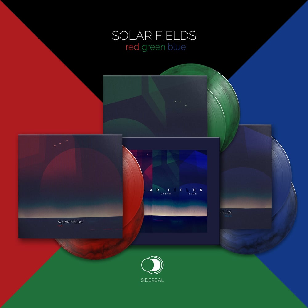 Image of Solar Fields "R.G.B" 3x doubleLP (marble vinyls) in Cardboard Box