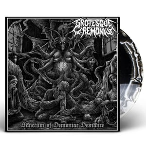 Image of NBR011LP Grotesque Ceremonium - Sanctum of Demoniac Deviance BLACK/ WHITE Swirl lim.to 222 +CD