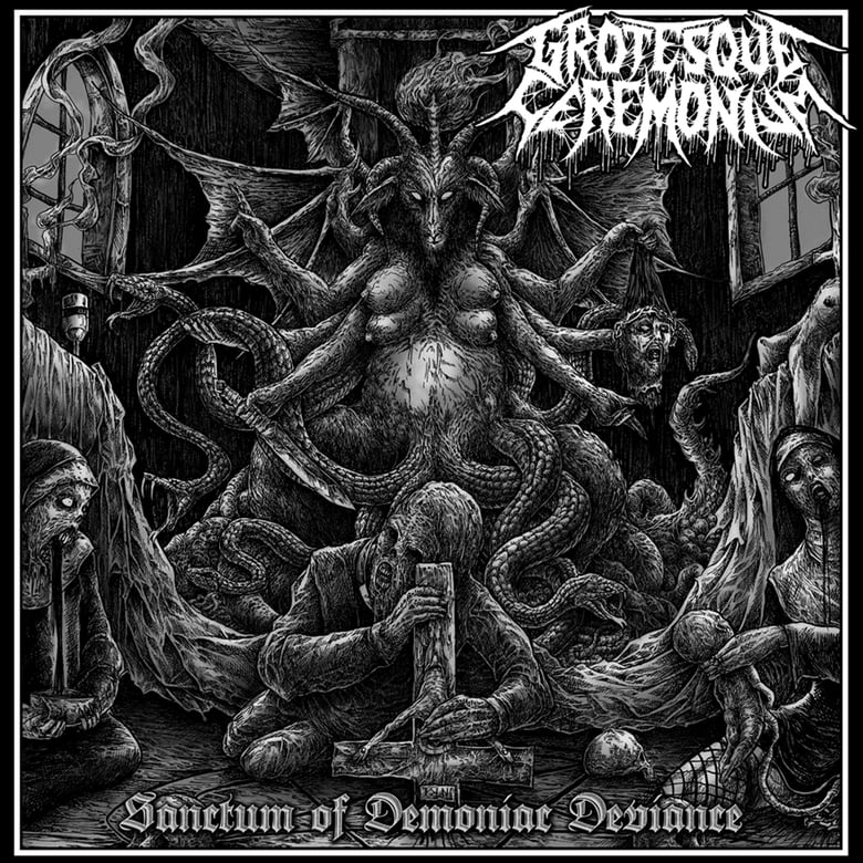 Image of NBR011LP Grotesque Ceremonium - Sanctum of Demoniac Deviance   BLACK lim.to 111 Copies 