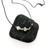 Image 4 of flash sale . tourmaline, variscite, and rainbow moonstone necklace 