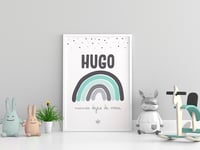  Lámina Arcoíris Personalizada - Modelo Hugo