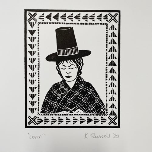 Image of ‘Lowri’ Linoprint