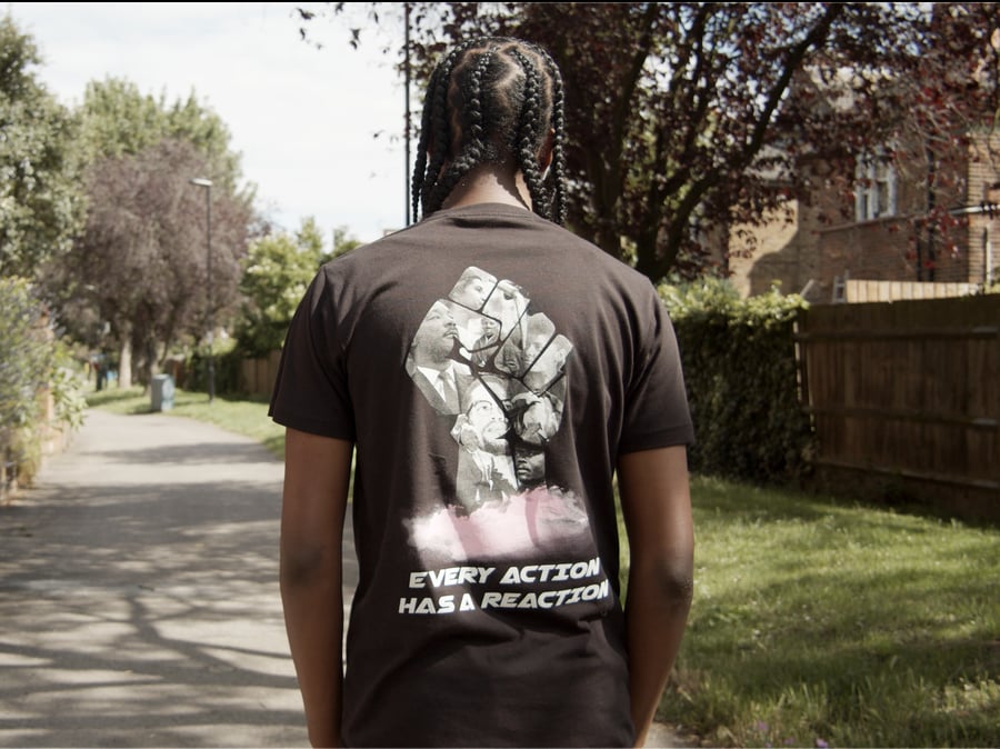 Image of Black "Heroes"  Black Unisex T-shirt #BLM