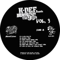 Image 3 of K-DEF Presents BEATS FROM THE 90's VOL. 3 LP (LIMITED EDITION)