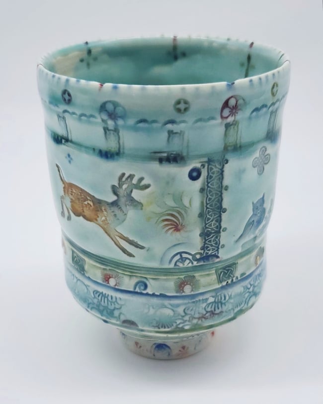 Owl and Stag Tea Tumbler
