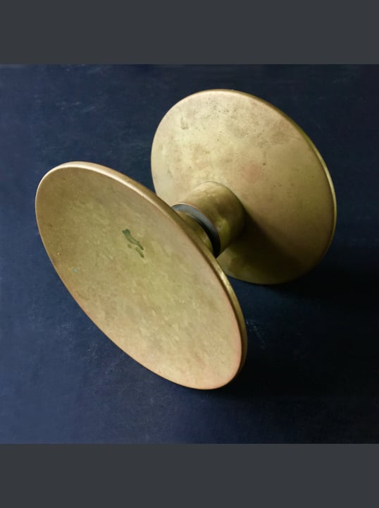 Image of 6" Circular Push-Pull Door Handles in Bronze, French