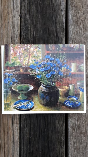 Image of Margaret Olley blank card - Cornflowers