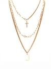 Layered Cross Necklace