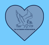 Image 3 of The Outsiders House Museum "Steve Randle Eagle Tattoo" Heart Patch. 