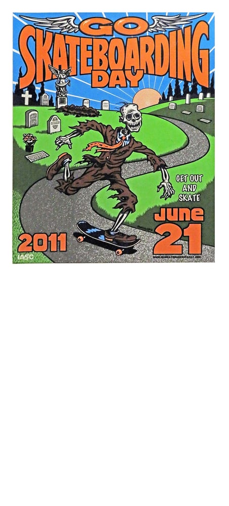 Image of 2011 Go Skateboarding Day Folded Poster by Jim Phillips