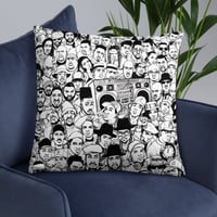 Image 1 of The Golden Age of Hip Hop (black & white); Accent Pillow