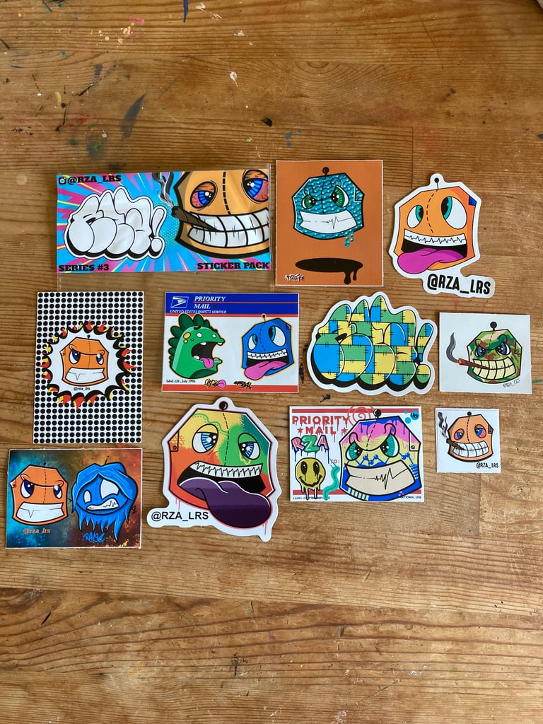 RZA Series #3 Sticker print pack