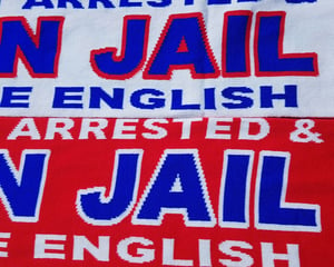 Image of PRE-ORDER These Days You Get Arrested & Thrown In Jail If You Say You're English scarf