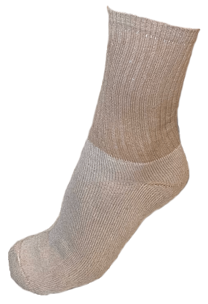 Image of Crew Socks, Organic Cotton Brown, 1 Pair