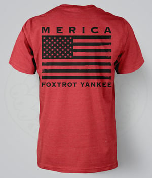 Image of MERICA - FOXTROT YANKEE T-SHIRT