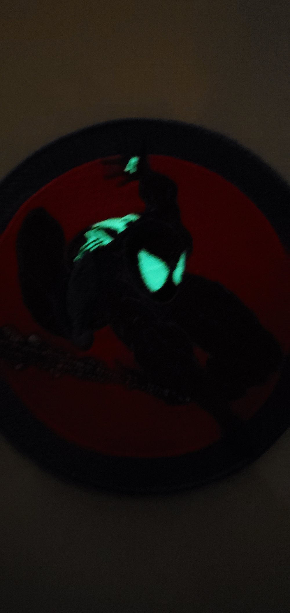 Glow in the dark Symbiote Spidey patch