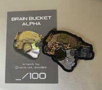 Image 2 of BRAIN BUCKET ALPHA EMBROIDERY