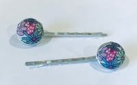 Pair of “Tea for Two” Liberty London detailed Hair Clips