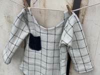 Image 2 of {Borys} beige checked romper