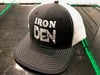 Iron Den Trucker Hat- Black/White