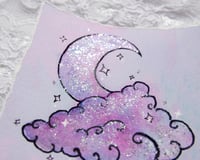 Image 1 of Dreamy Moon Embellished Art Print