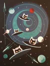 Space Cat 2 - 5x7