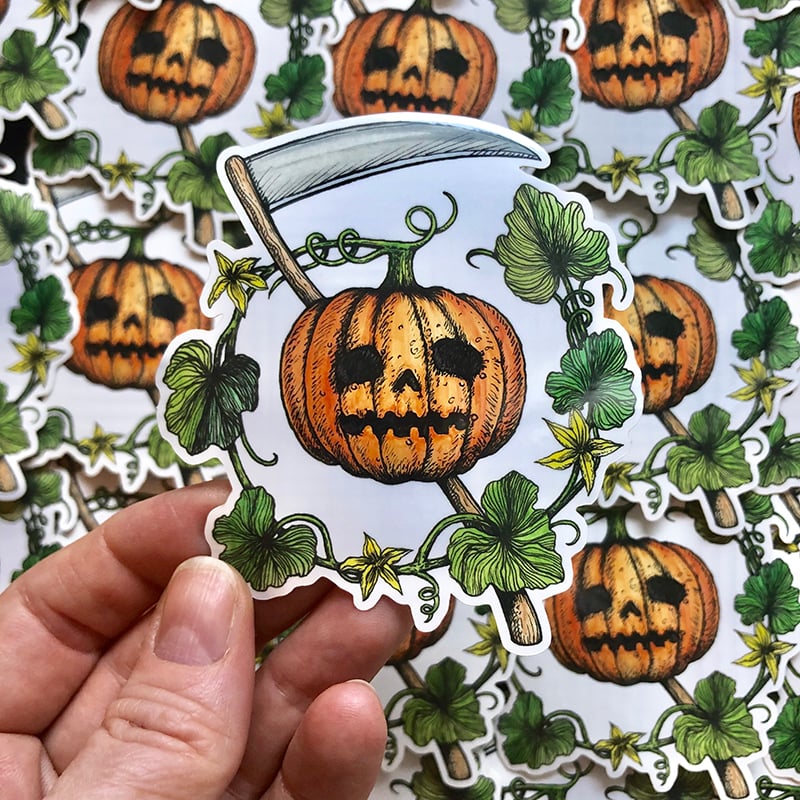 Image of Jack-o'-lantern Sticker