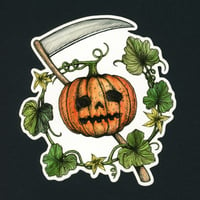 Image 2 of Jack-o'-lantern Scythe Sticker
