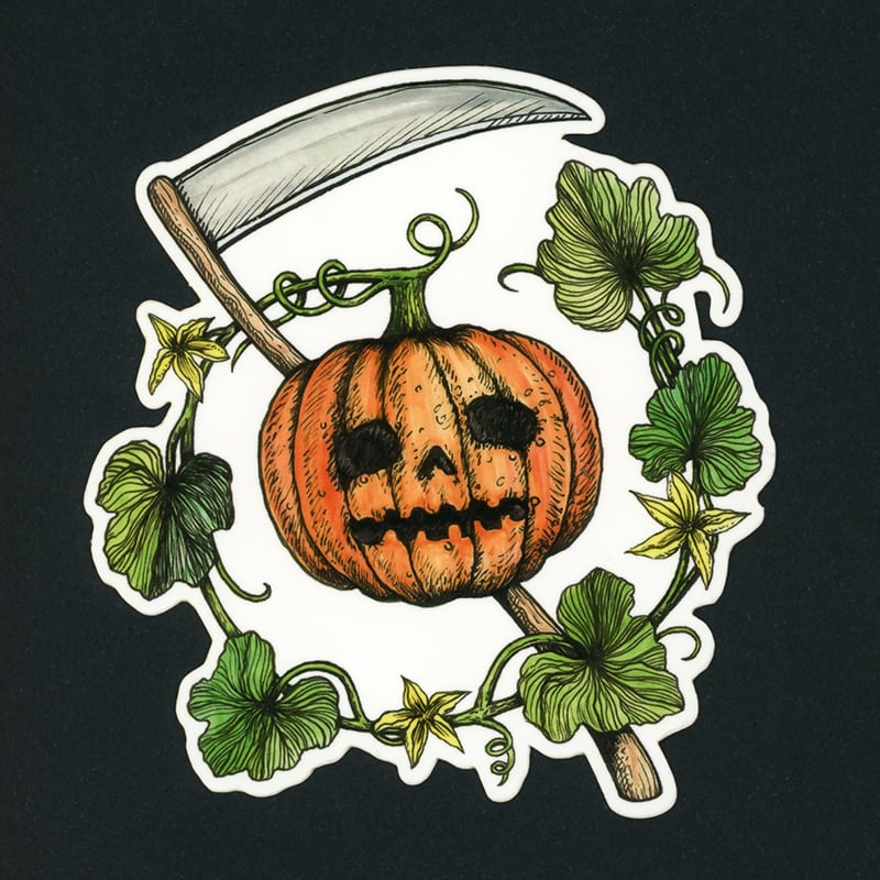 Image of Jack-o'-lantern Sticker