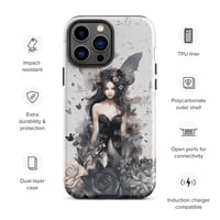 Image 23 of Dark Fairy and Flowers Goth Inspired Mystical Fantasy Tough Case for iPhone®