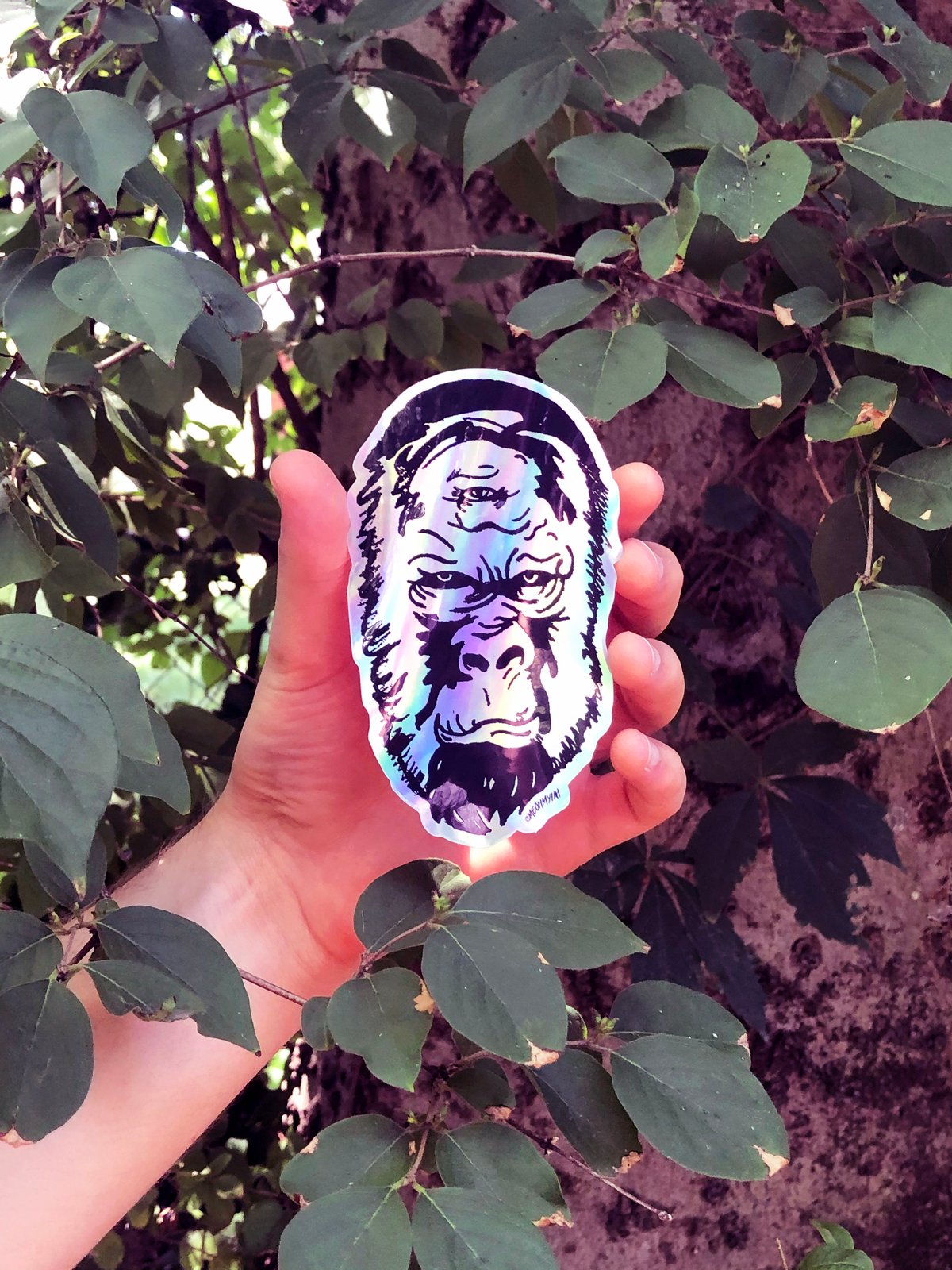 Third Eye Gorilla Sticker