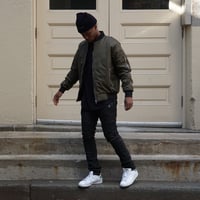 Image 2 of Bomber Jacket (Olive)