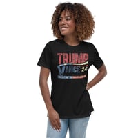 Image 5 of Trump Vance 24 Grunge Stars and Stripes Women's Relaxed T-Shirt