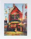Original Print of Grapes Pub in Oxford
