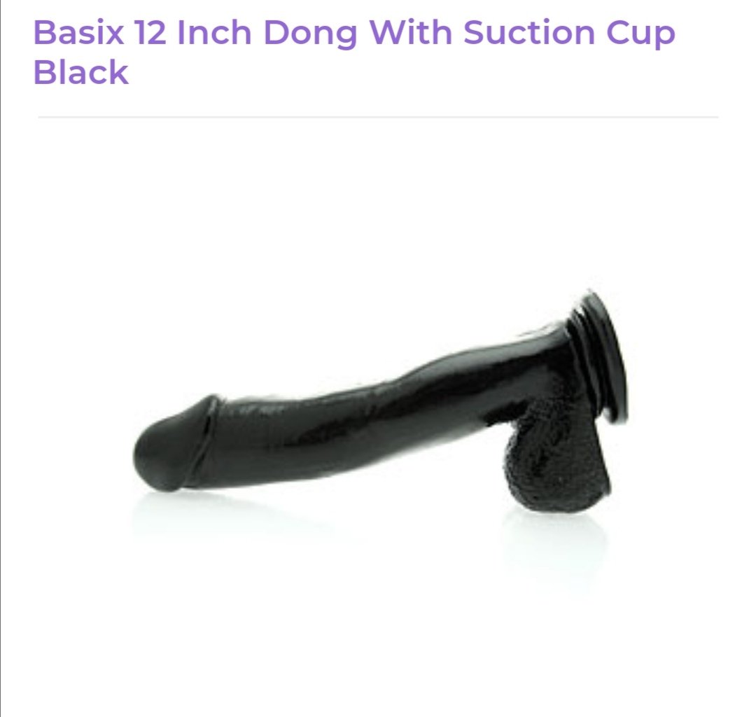 Image of Basix 12 inch Dong with Suction Cup