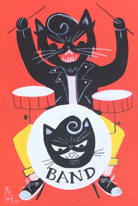 Image 4 of Beistle Style Cat Punk Band Set 