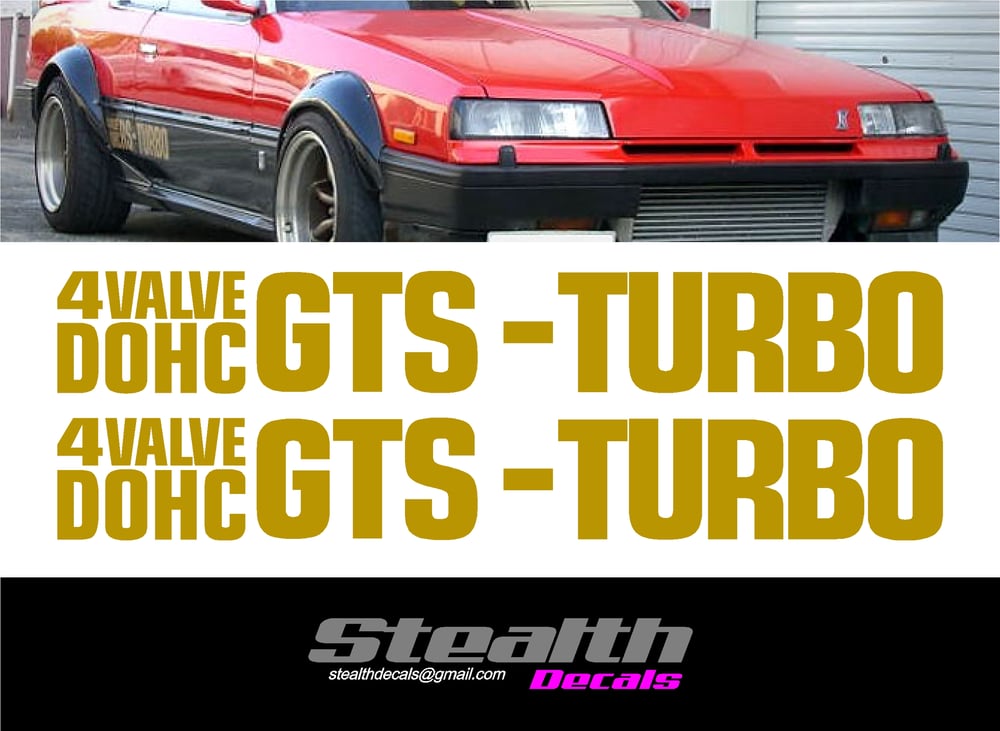 Image of 2x DR30 Dohc GTS-TURBO Skyline Side decals