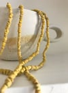 Long Clay Beaded Necklace - Yellow