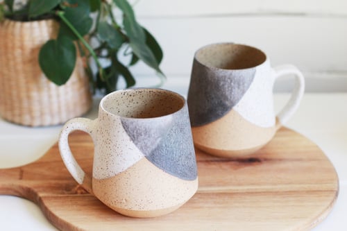 Image of Speckled White & Charcoal Mug